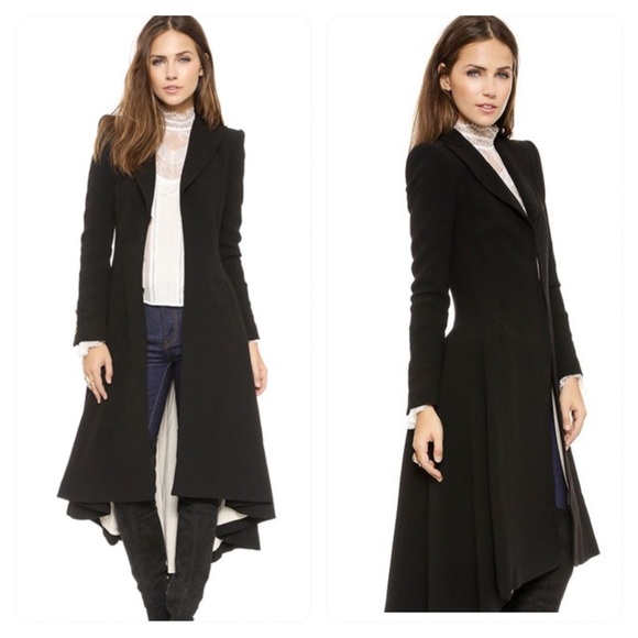HDY Haoduoyi Jackets & Blazers - HDY Haoduoyi Autumn Winter Black Long Sleeve Coat